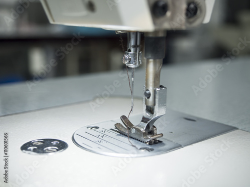 close up sewing machine