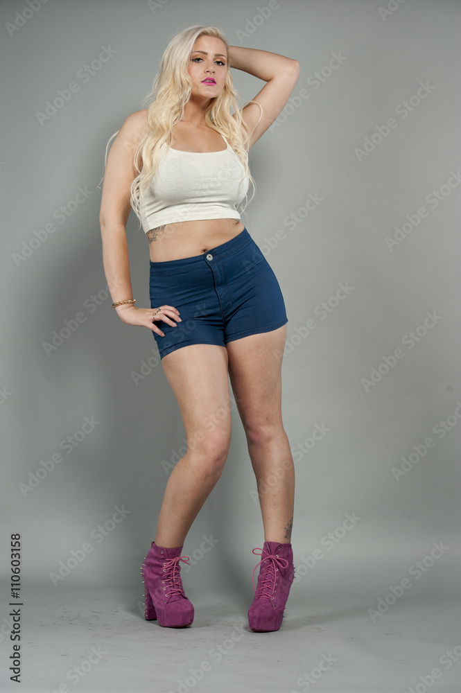 Naklejka premium Gorgeous Young Blond Model