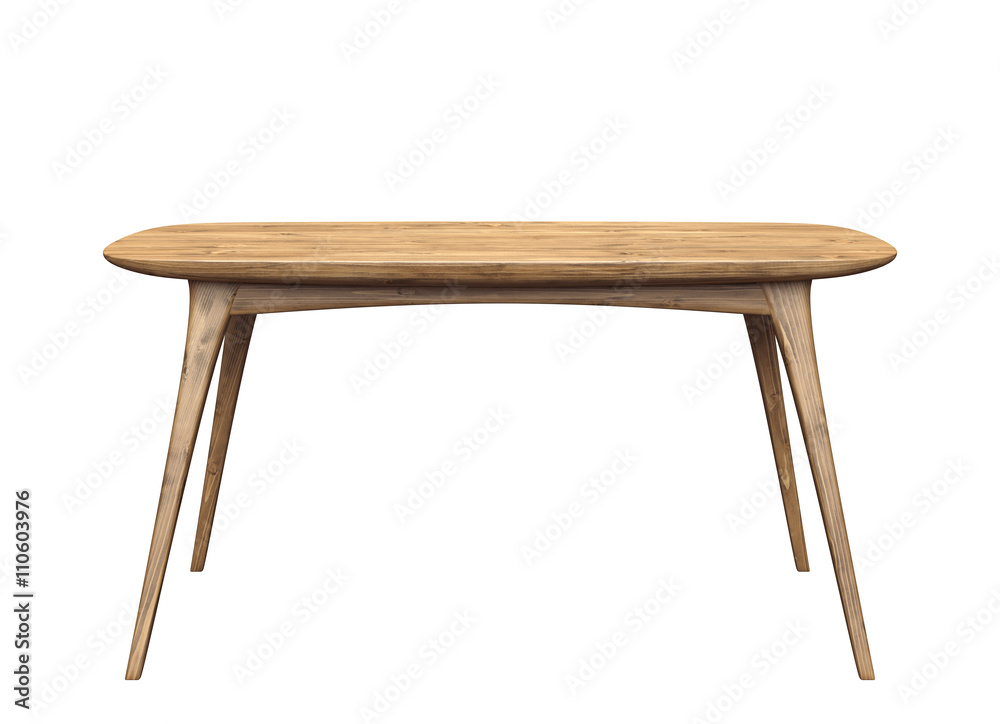 Isolated wooden table Isolated wooden table