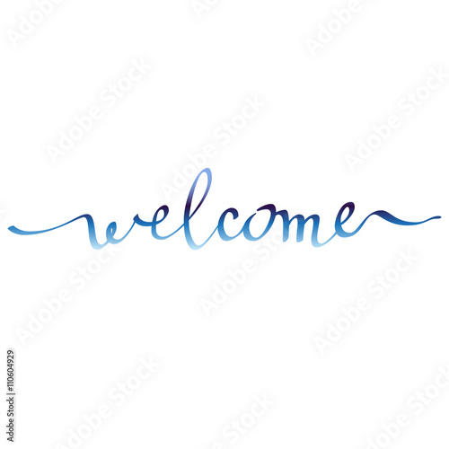 Calligraphy welcome card