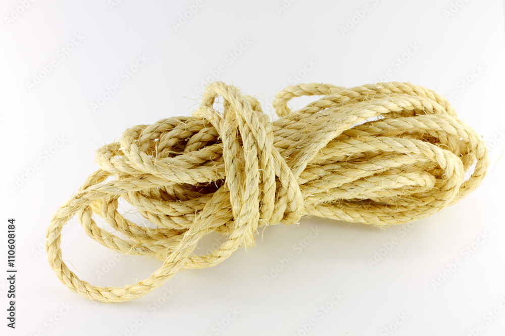 Construction hemp rope