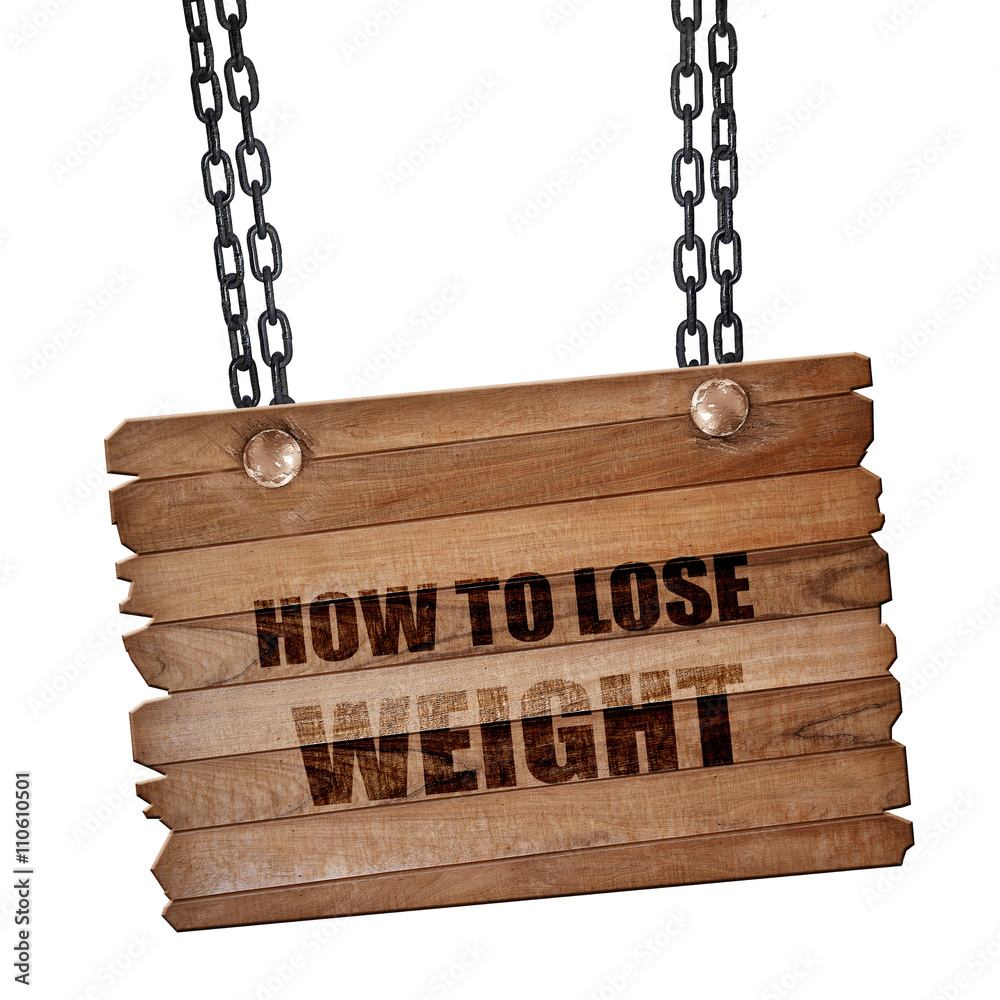 3d Rendering Of Weight Loss Text And Accessories Stock