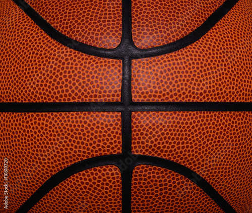 Closed up view of basketball for background