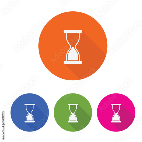 sand clock icon vector