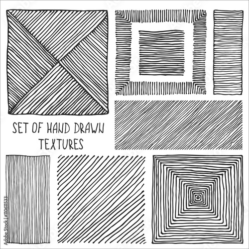 Set of Hand Drawn Textures