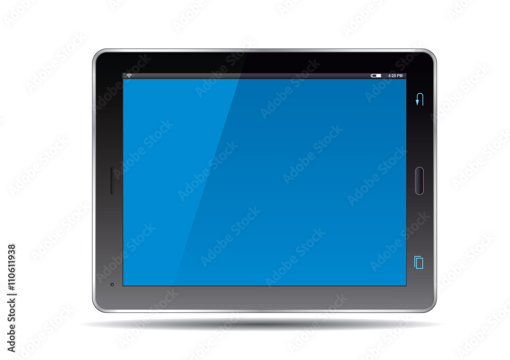 Tablets and blue screen. Vector Illustration. Tablets and blue screen. Vector Illustration.