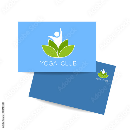 yoga lotos logo template