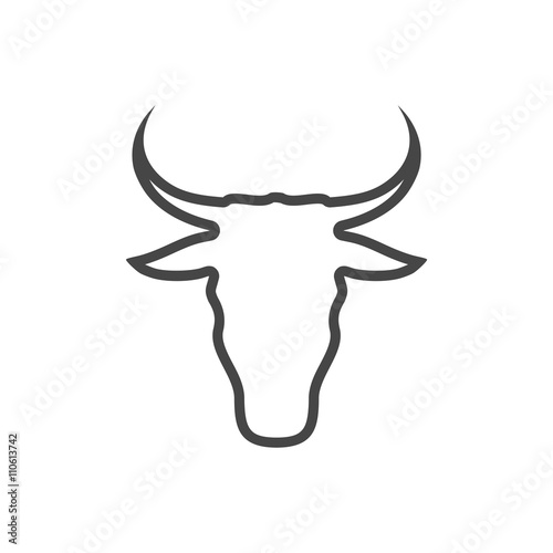 Bull line icon