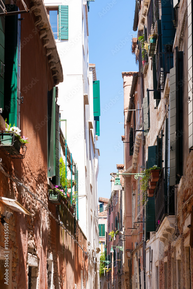 Narrow street from Venice, Italy