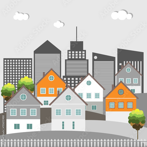 Houses For Sale / Rent. Real Estate Concept
