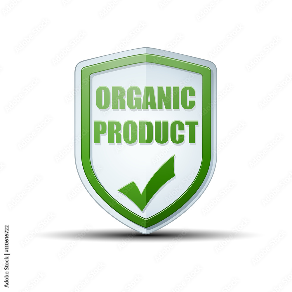 Organic Product shield sign Organic Product shield sign