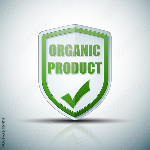 Organic Product shield sign