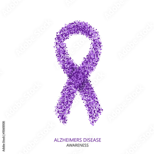 Vector modern ALZHEIMERS DISEASE awareness circles desigen.