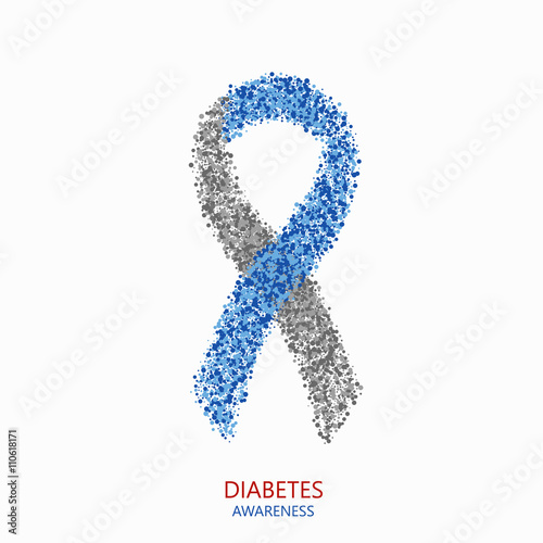 Vector modern diabetes circles desigen