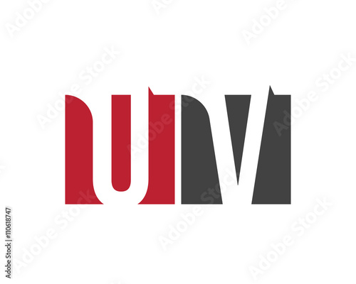 Free Download UV red square letter logo for visual, vision, vehicle, voice, venture - GFXLoad