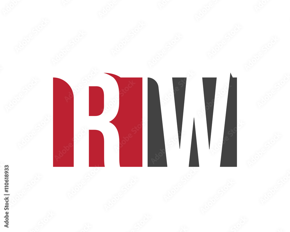 RW red square letter logo for workshop, world, work, west, wealth RW red square letter logo for workshop, world, work, west, wealth