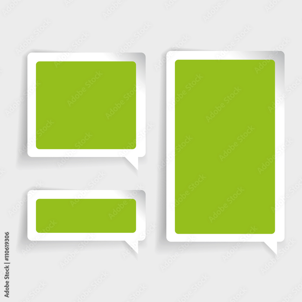 Speech bubble vector green Speech bubble vector green
