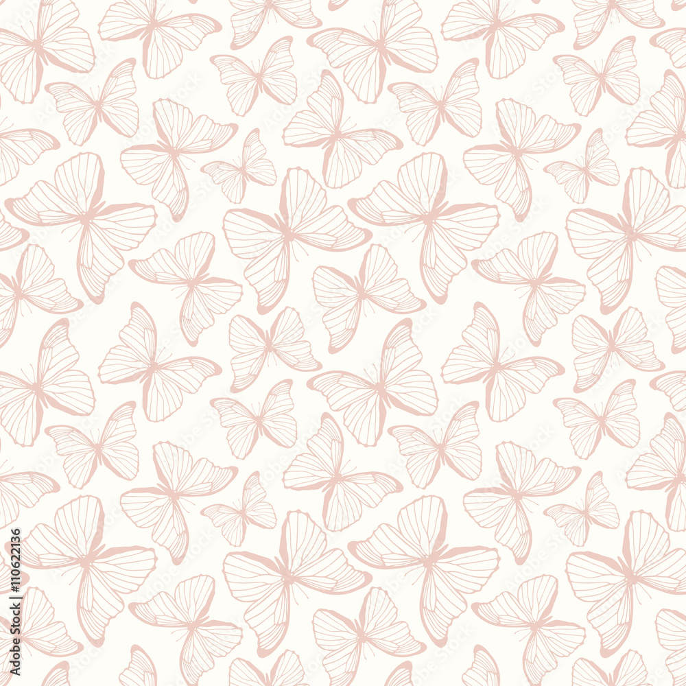 Seamless pattern with butterflies Seamless pattern with butterflies