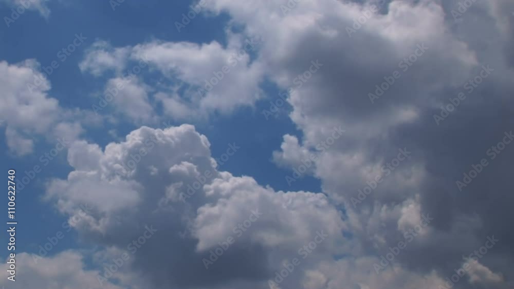 Cloudscape with deep blue sky and fast moving clouds.
Cloudscape with deep blue sky and fast moving clouds.