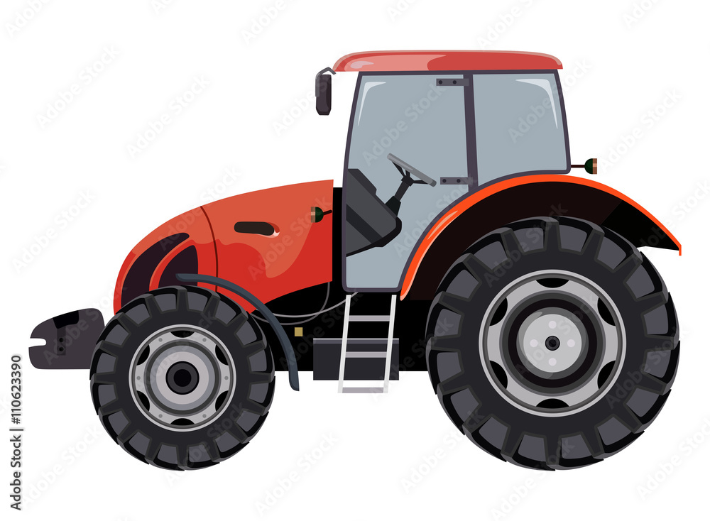 Obraz premium Red tractor