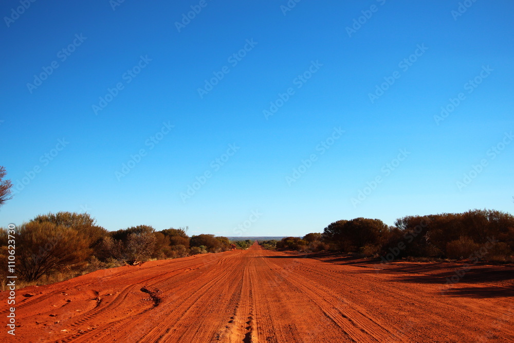 Fototapeta premium Dusty outback road, Australia
