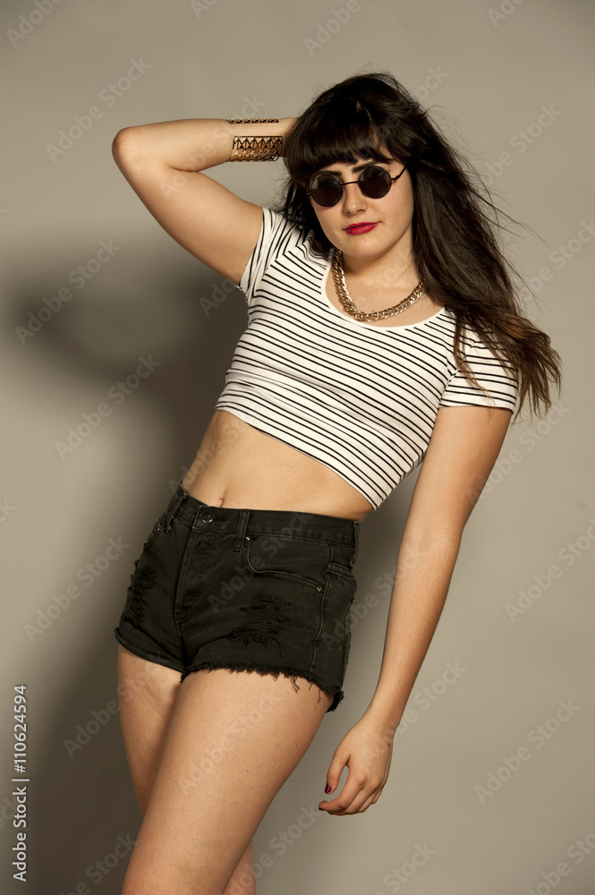 Gorgeous Young Retro Brunette