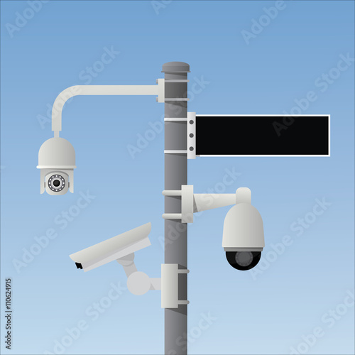 Vector CCTV Video Camera