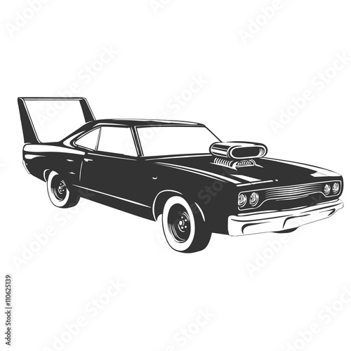 Vintage muscle car.