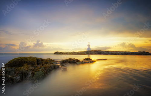 Lighthouse sunset.