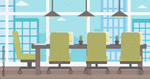 Background of conference room.
