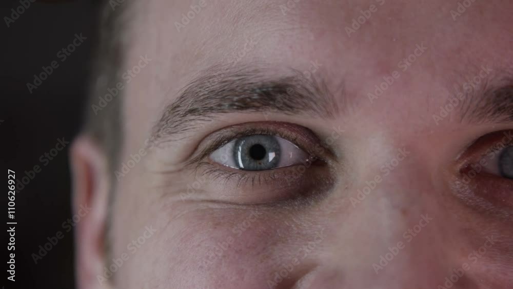 Close up on the eyes of a attractive young man Close up on the eyes of a attractive young man