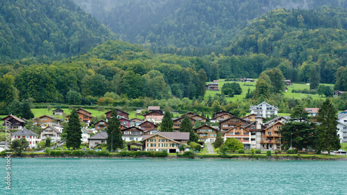 View of Brienz Lake, Interlaken region in Switzerland