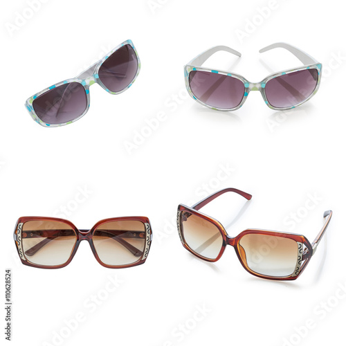 fashion glasses isolated on white background