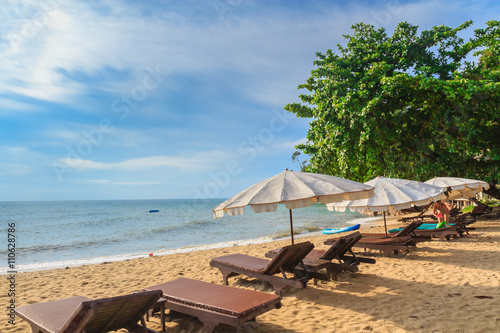 Group of chair on The beach