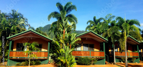 Bungalows in a resort in Cairns in Queensland  Australia © Rafael Ben-Ari