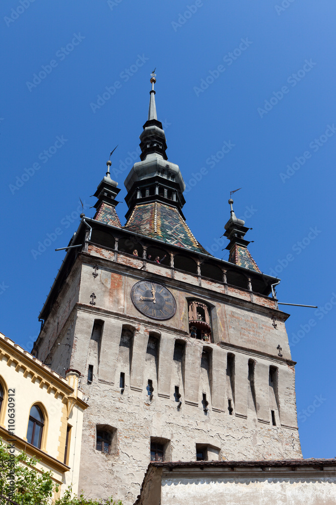 Sighisoara - Old city and the famous clock tower