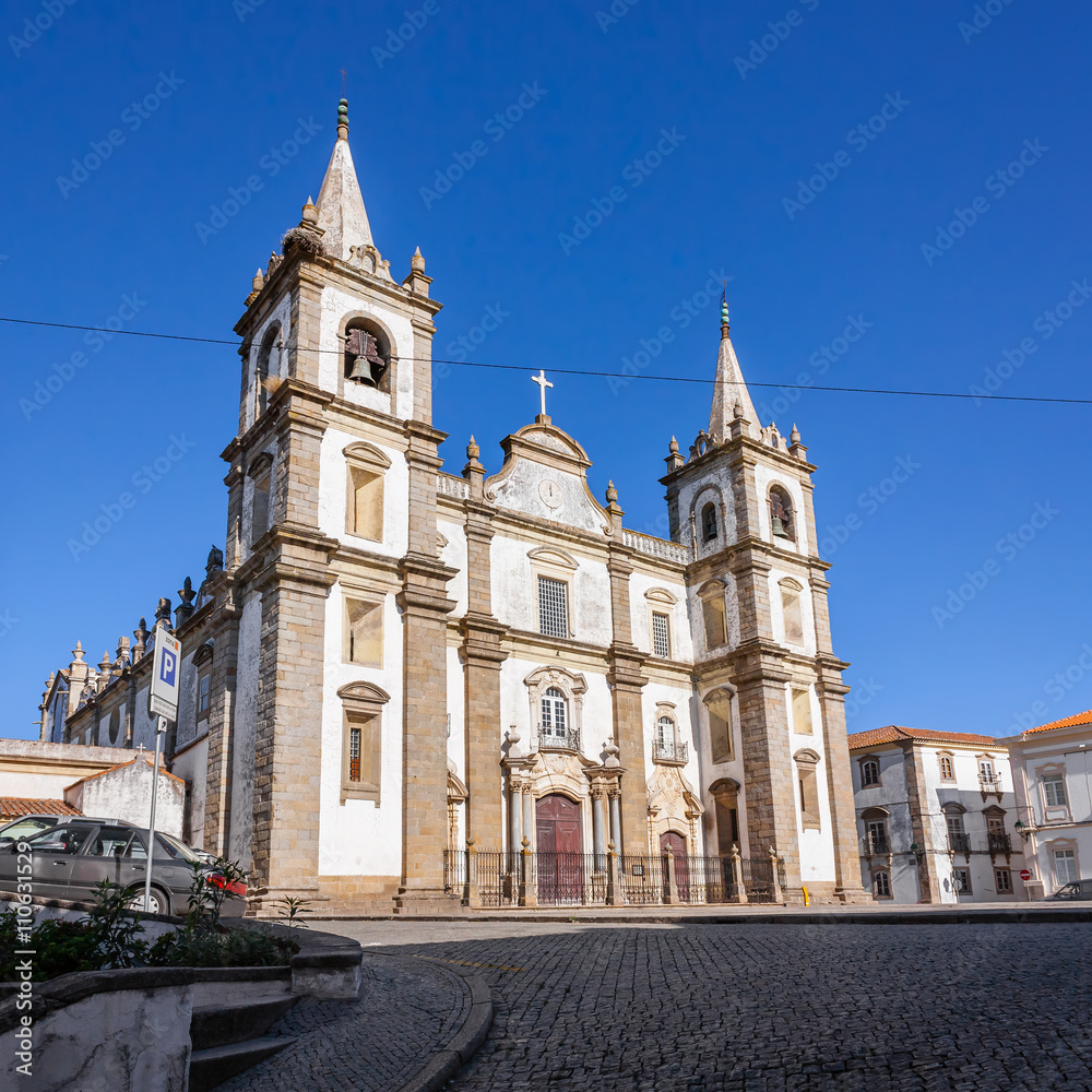 Portalegre Cathedral, or Se de Portalegre, Portugal. Mannerist and Baroque styles.