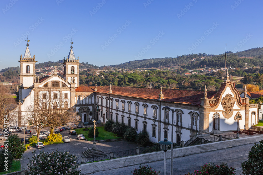 S. Bento monastery in Santo Tirso, Portugal. Benedictine order. Built in the Gothic (cloister) and Baroque (church) style.