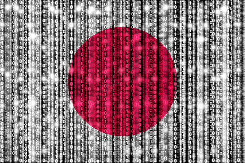Digital Japanese flag