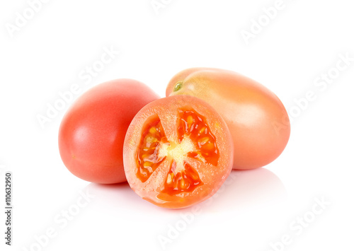 cherry tomatoes isolated on the white background photo