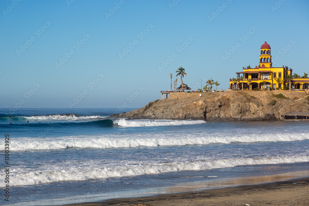 Baja California, Mexico - January 25th 2014 - Todos Santos beach in Baja California, Mexico