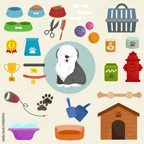 Pet shop, dog goods and supplies, store products for care