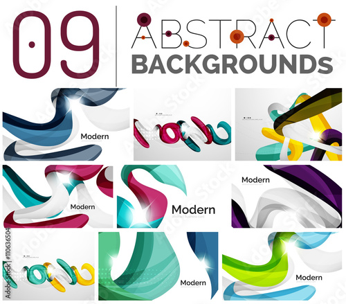 Set of abstract backgrounds