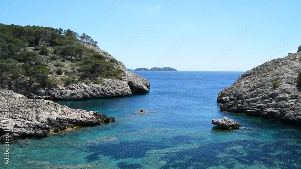 Caló d'en Monjo, Peguera, Calvià and Andratx, Majorca, Spain Caló d'en Monjo, Peguera, Calvià and Andratx, Majorca, Spain