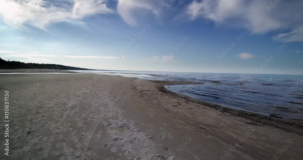 Estuary of small river in gulf of Riga, Baltic sea. Estuary of small river in gulf of Riga, Baltic sea.