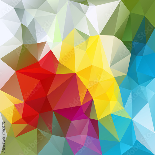 vector abstract irregular polygon background with a triangular pattern in colorful colors