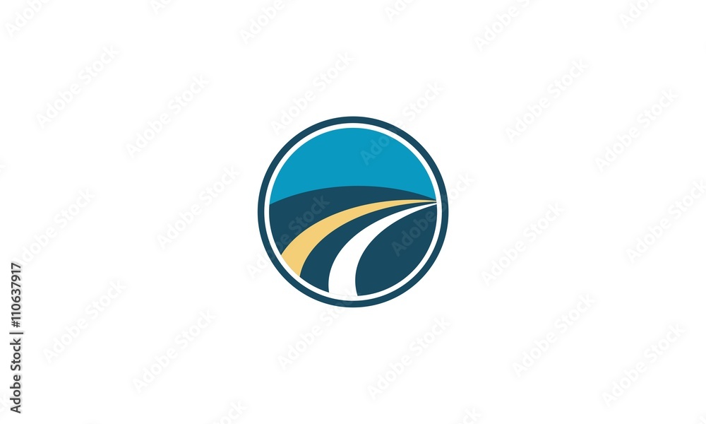 Abstract geometric company logo circle, arrow. Vector illustration Abstract geometric company logo circle, arrow. Vector illustration