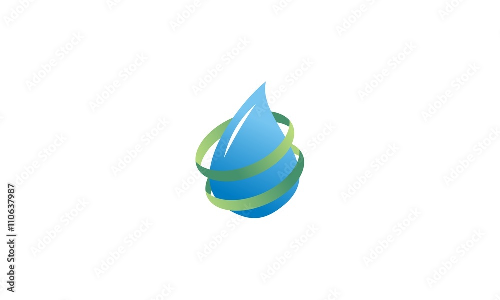 Water Drop Abstract Vector Logo Design Water Drop Abstract Vector Logo Design