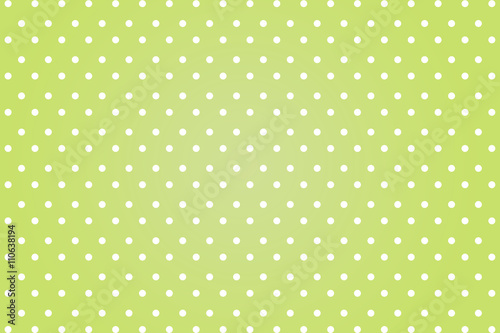 polkadots with green background