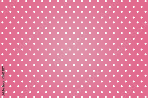 polkadots with pink background